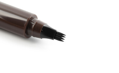 One liquid eyebrow pencil isolated on white