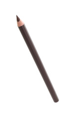 One brown eyebrow pencil isolated on white