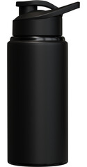 black tumbler 3d side view