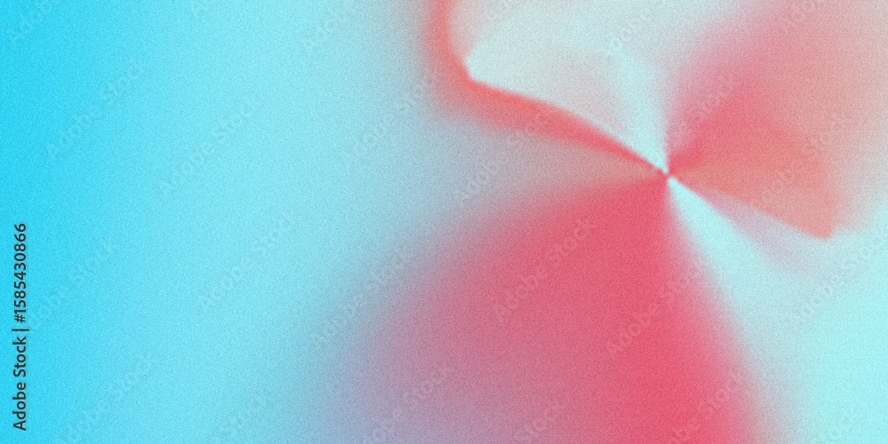Aufkleber soft gradient blend of teal and pink with subtle grain texture