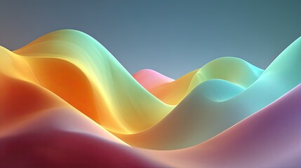 Smooth abstract gradient background in soft color transition, minimalist digital backdrop for creative visuals