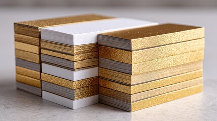 Stack of blank cards on neutral background, paper mockup for invitations, branding or stationery presentation