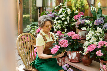 Enjoying a serene moment in the garden surrounded by blooming flowers and natures beauty