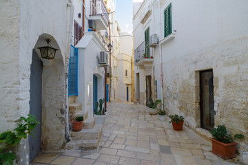 Street scene, Polignano a Mare, Apulia, Italy