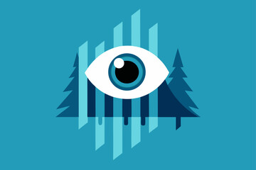 Oversized Blink Frozen in Air Casting Blinking Shadows