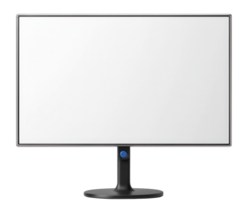 Dual-sided projection screen with a pivoting stand and 16:9 aspect ratio