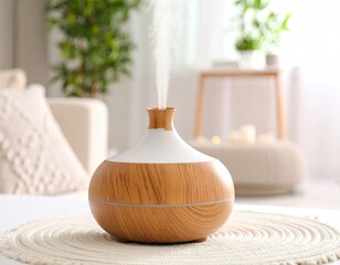 Aromatherapy diffuser on table