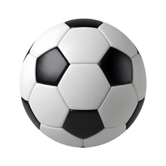 Classic soccer ball isolated on black