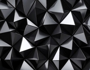 Fototapeta premium Abstract geometric pattern of dark triangles