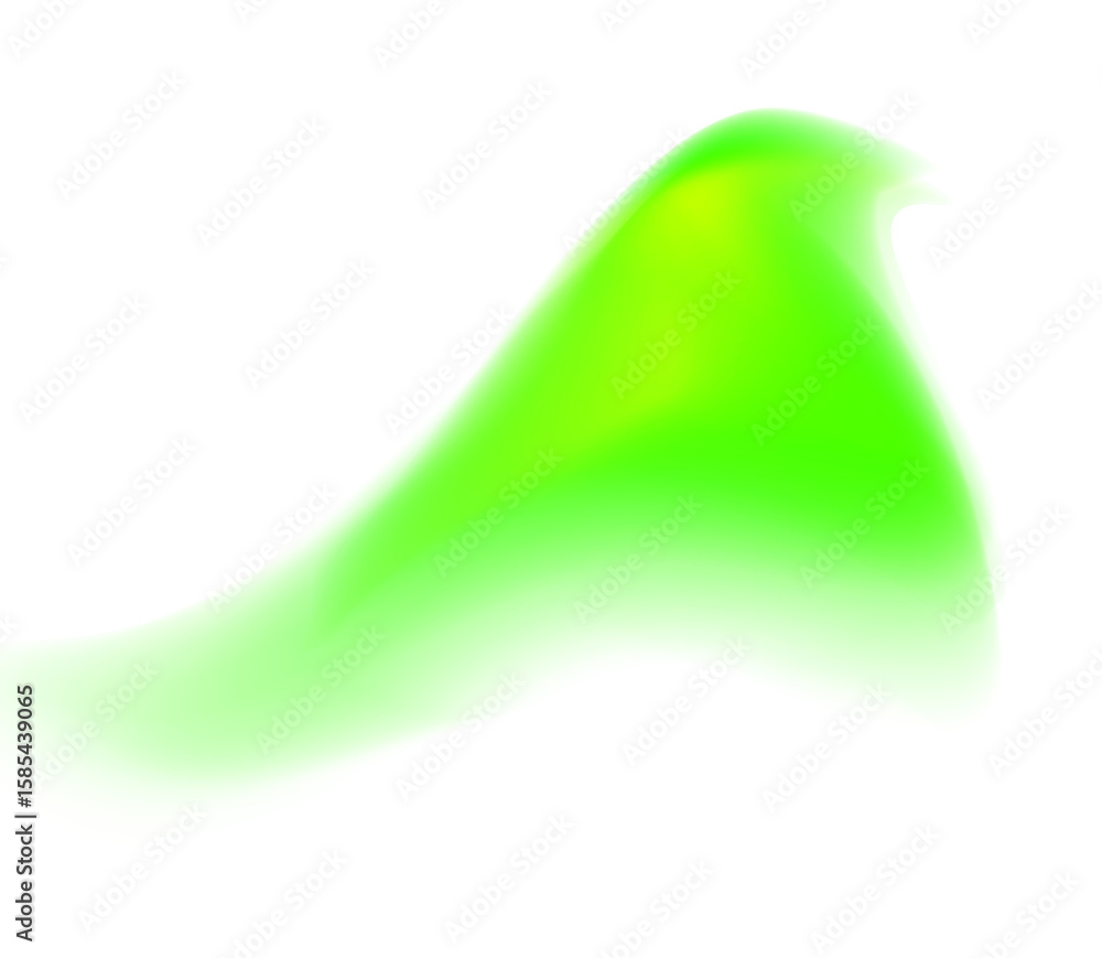 Poster abstract lime green gradient wave; vibrant, dynamic, modern design element.