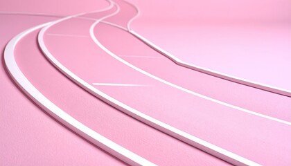 Abstract pink running track