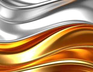 Abstract metallic waves