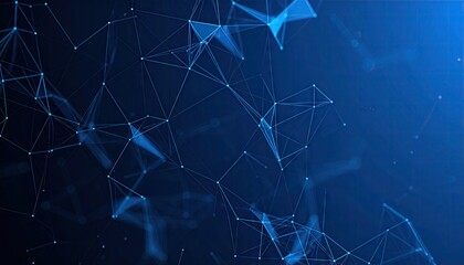 Abstract network of interconnected points and lines (2)