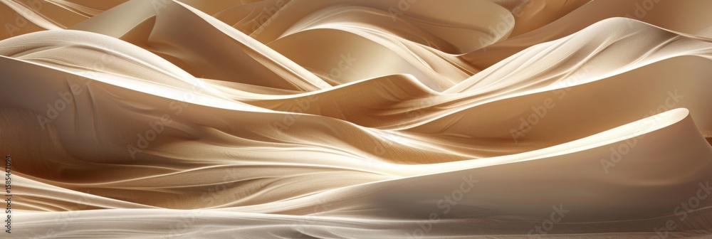 Poster geometric sand dunes in varying sizes and dimensions form a dynamic and textured abstract landscape.