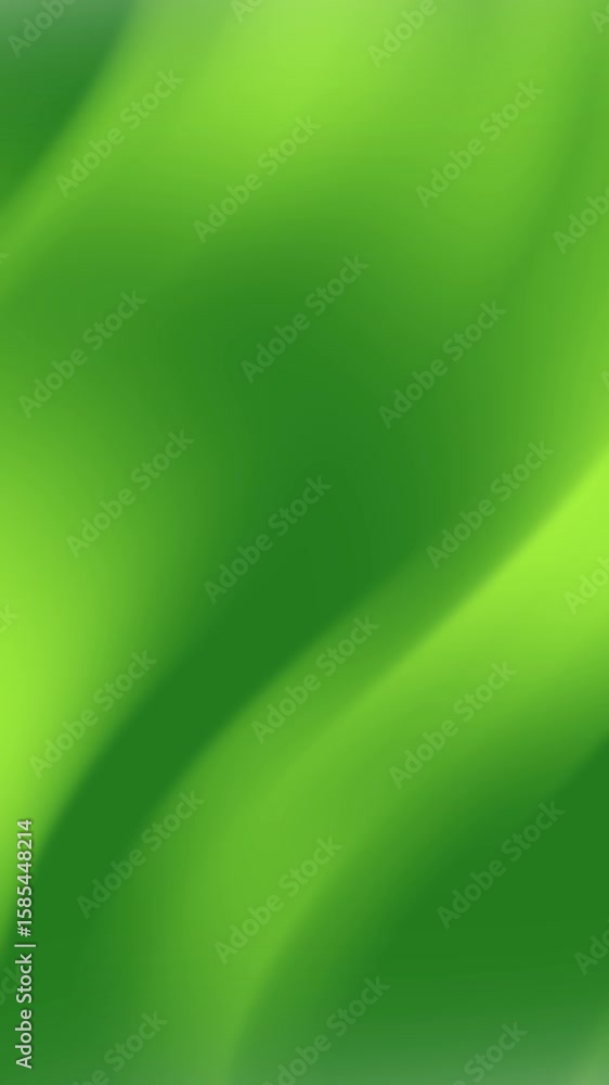 Poster abstract green flowing shapes smooth motion dynamic background design