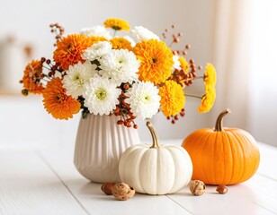 Obraz premium Autumnal floral arrangement
