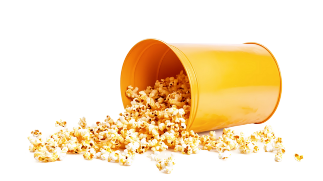 Golden Popcorn Bucket Spill
