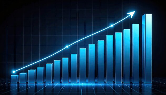 3D graph with upward trend
