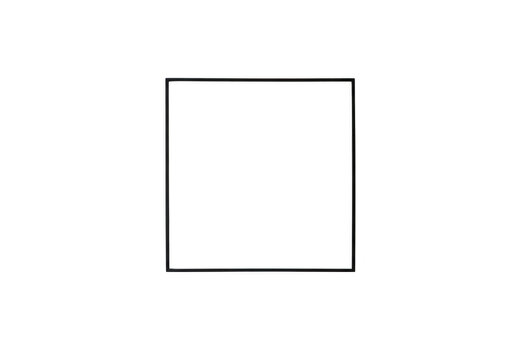 A simple black square outline on a plain transparent background