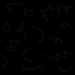 Seamless vector pattern with black school math numbers design on blackboard texture