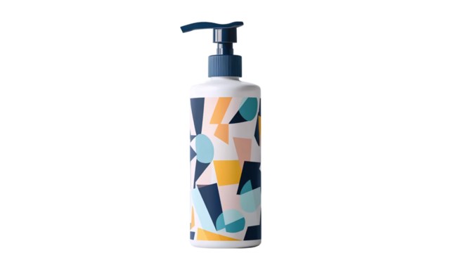 Geometric Hand Sanitizer Bottle
