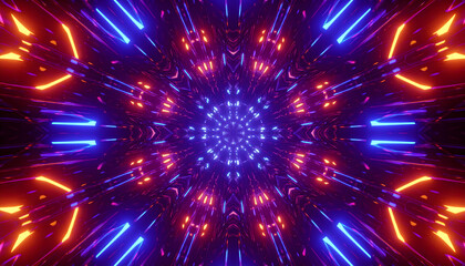 Obraz premium Abstract Colorful Neon Geometric Background