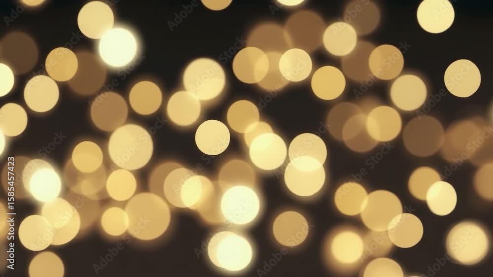Poster blurry image of many small circles of light. the circles are of different sizes and are scattered th