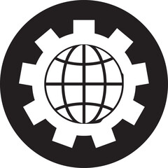 globe icon vector illustration isolated