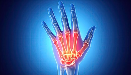 Obraz premium Anatomy of a painful hand