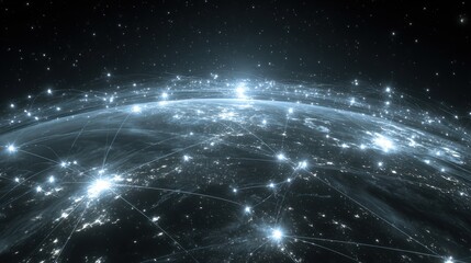 Obraz premium Earth network