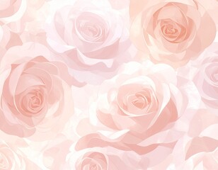 "Elegant and authentic Full HD illustration of a textured rose background, with a minimalist approach. Emphasize clean lines and subtle textural nuances on the rose petals, using a refined color palet
