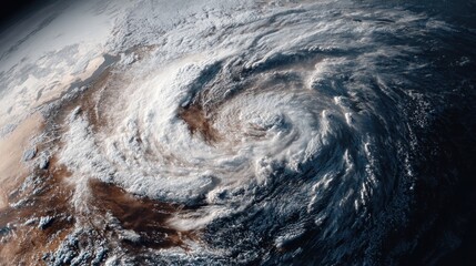 Earth's swirling storm system
