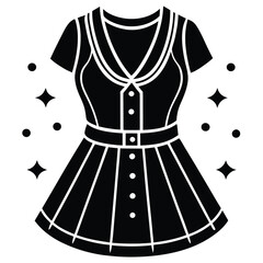 Fashionable Women's Clothing Collection Displayed on a Clean White Background