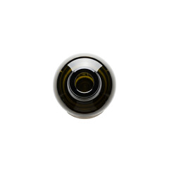 Glass vase isolated on dark background