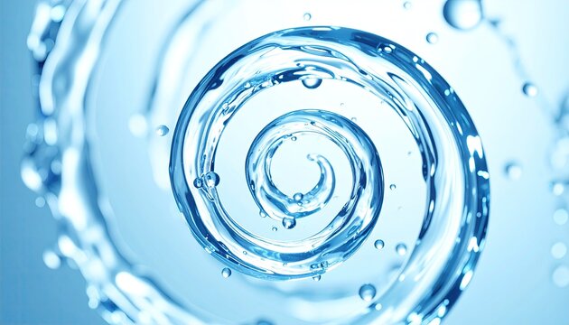 Abstract swirling water