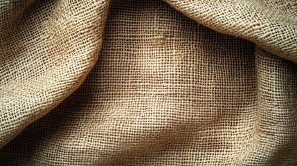 Beige stitched canvas texture close-up for natural textile, eco fashion background or sustainable product display flatlay