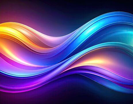 Abstract vibrant waves