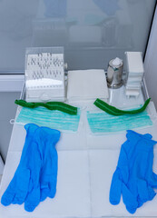 A Comprehensive Overview of Medical Supplies and Equipment Arranged for Clinical Use Including...