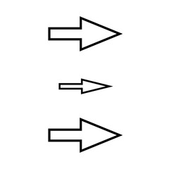 Black arrow icon set: vector direction signs for web design