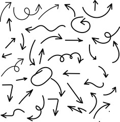 A vector design set illustrating hand-drawn alphabet symbols and seamless line patterns