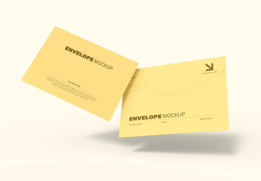 Envelope Mockup Stationery Design Template