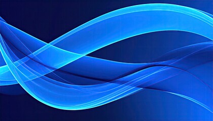 Abstract flowing blue waves