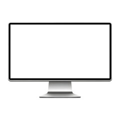 computer monitor isolated on transparent background