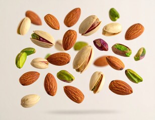 Assorted nuts in mid-air (1)