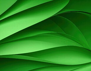 Abstract green paper layers