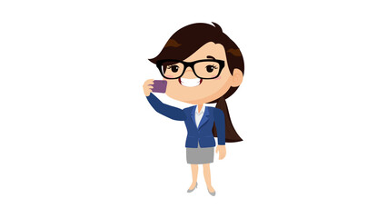 Using Smartphones Illustration – Transparent PNG