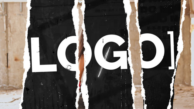 Ripped Logo Transition 08
