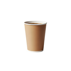 Paper coffee cup on black background