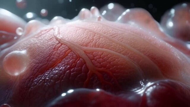 Close-Up View of a Developing Embryo in the Early Stages