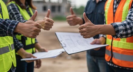 approval of the work plan of engineers at the construction site